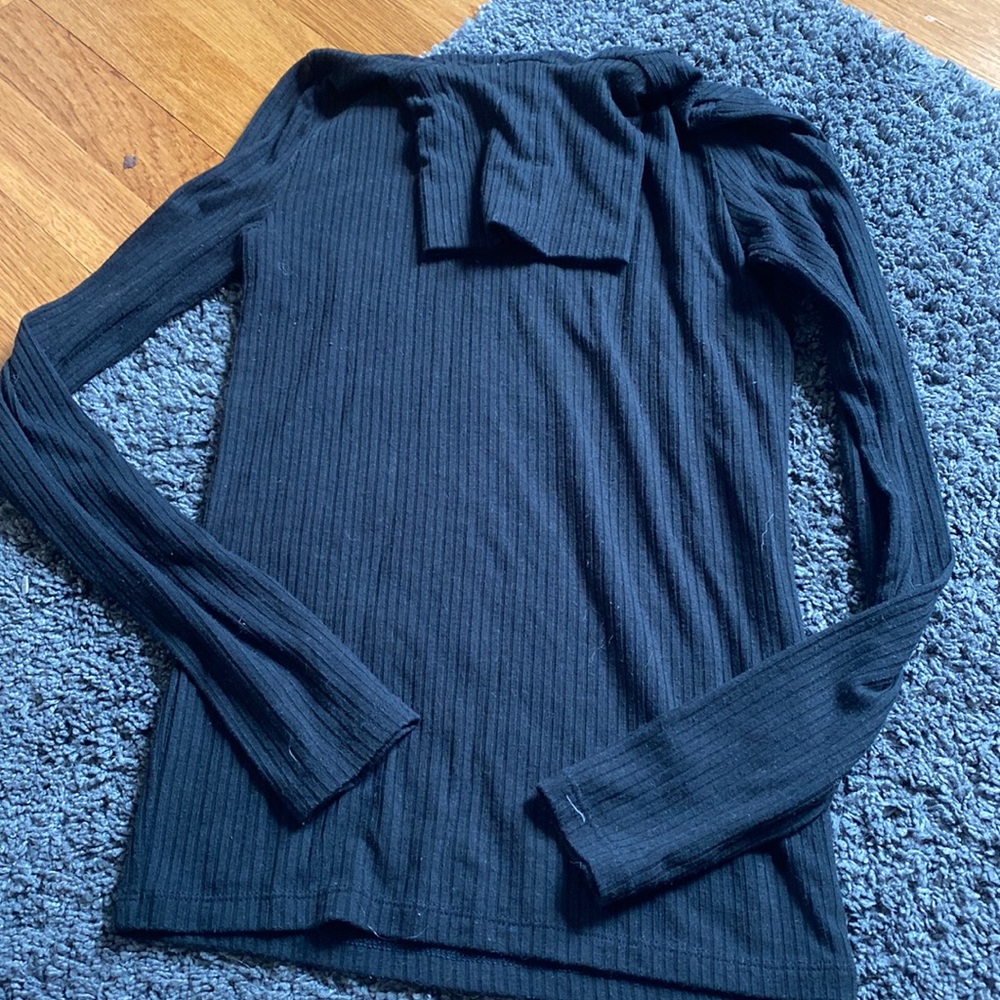 Madewell stretchy ribbed turtle neck